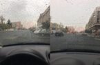 عکس/ بارش باران در تهران آغاز شد