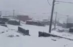 ویدیو / بارش برف پاییزی در روستای سلیمان آغل چالدران