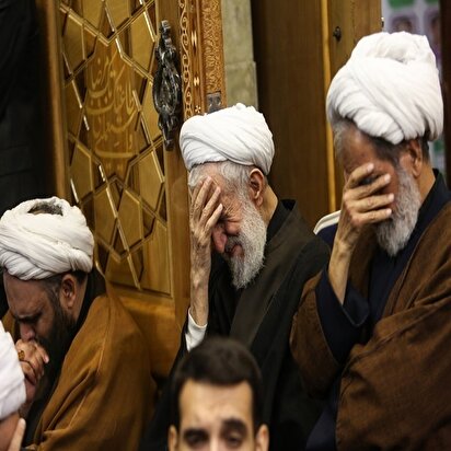 تصاویر: مراسم ختم پسر حجت الاسلام صدیقی در قم