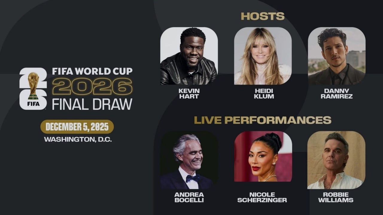 مجریان قرعهکشی جام جهانی: شش هنرمند مشهور