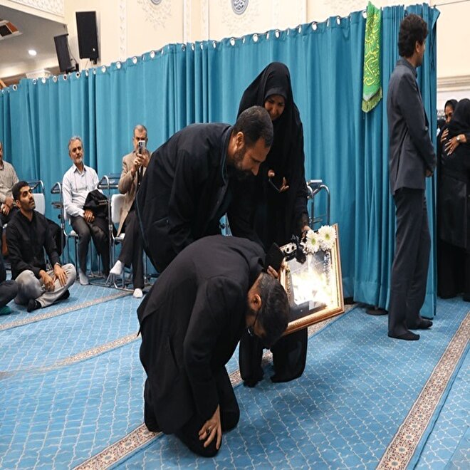 تصاویر: تشییع پیکر همسر و فرزند سقاب اصفهانی، معاون رئیس جمهور